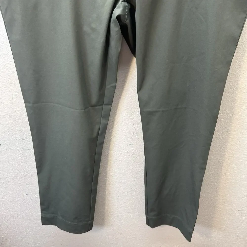 Daily Sports Pants‎ SZ 18 Green Lyric Quick Dry Performance Tapered Straight Leg
